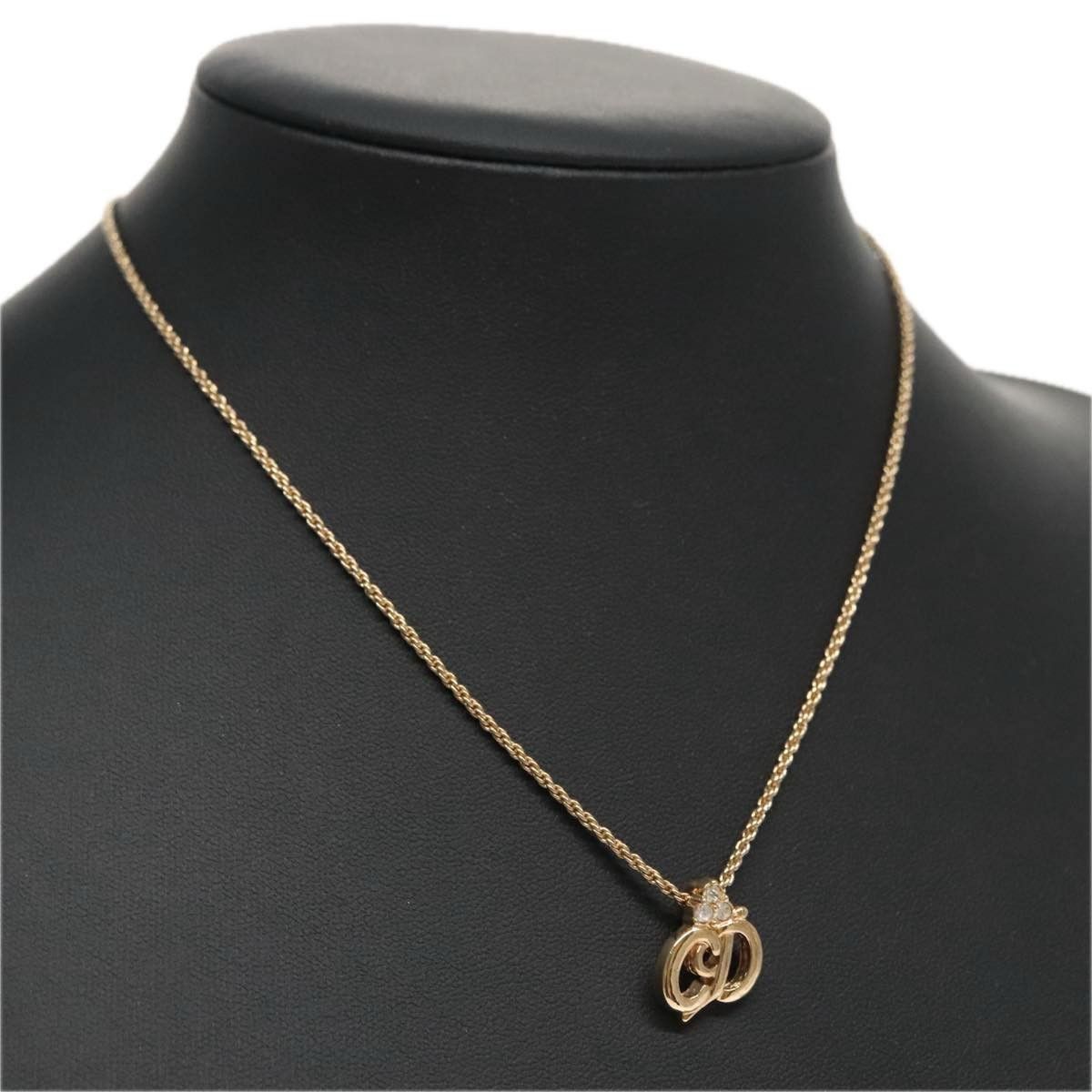 Dior Christian Dior CD Pendant Necklace Metal and Crystals Size ONE SIZE - 10 Thumbnail