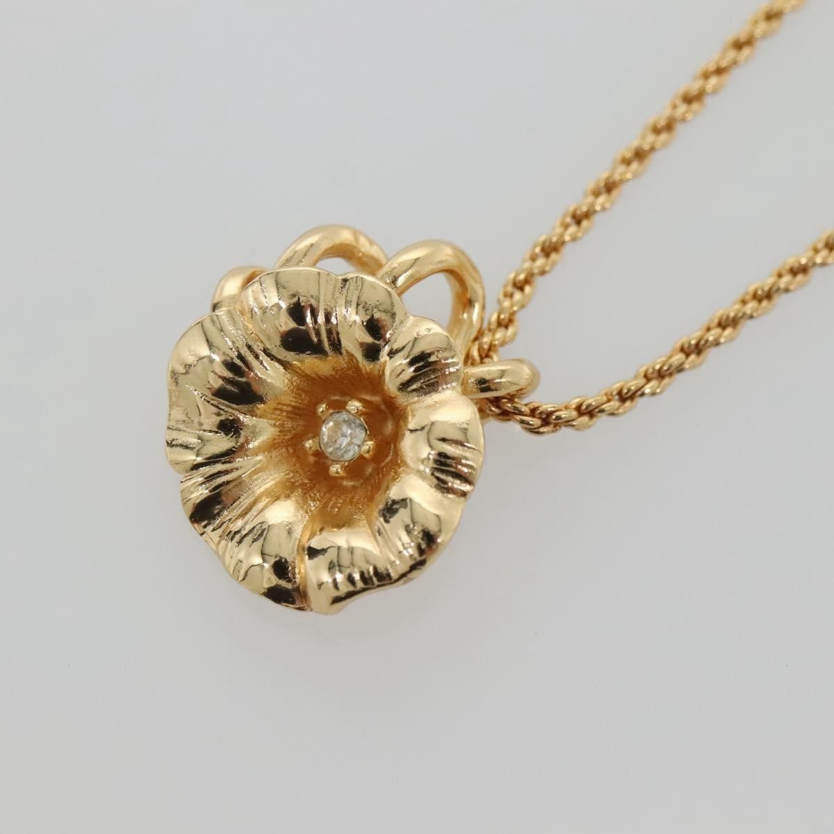 Dior Christian Dior Logo Flower Necklace Metal Size ONE SIZE - 2 Thumbnail