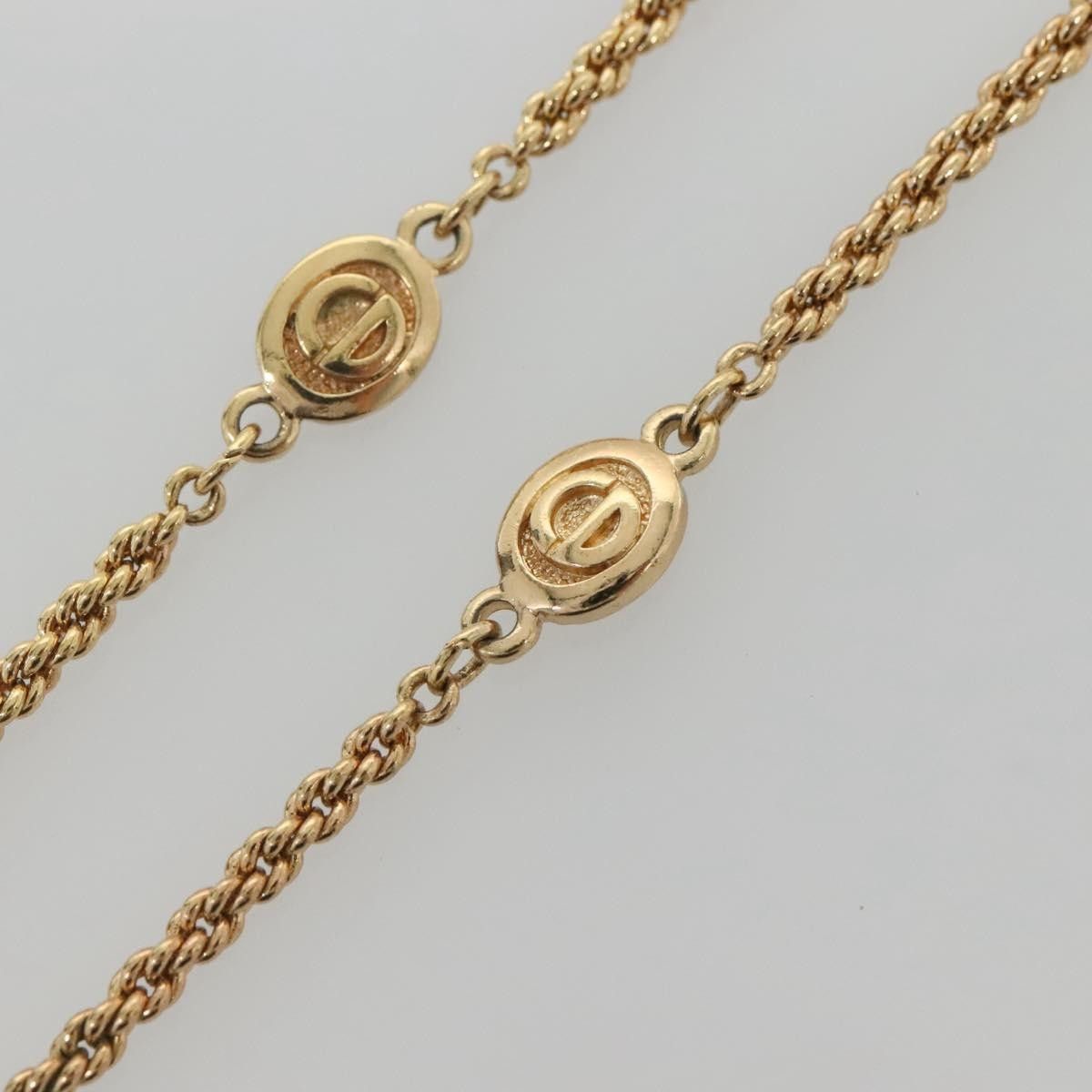 Dior Christian Dior CD Round Pendant Necklace Metal Size ONE SIZE - 3 Thumbnail