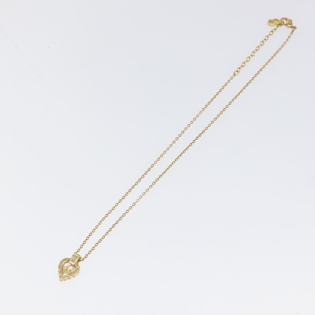 Dior Christian Dior Vintage CD Heart Pendant Necklace Metal with Crystals Size ONE SIZE - 2 Thumbnail