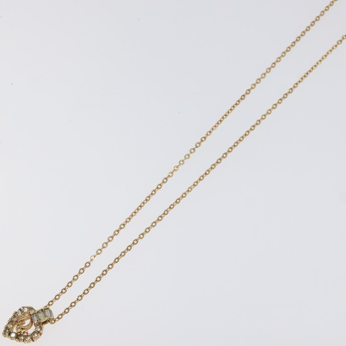 Dior Christian Dior Vintage CD Heart Pendant Necklace Metal with Crystals Size ONE SIZE - 10 Thumbnail