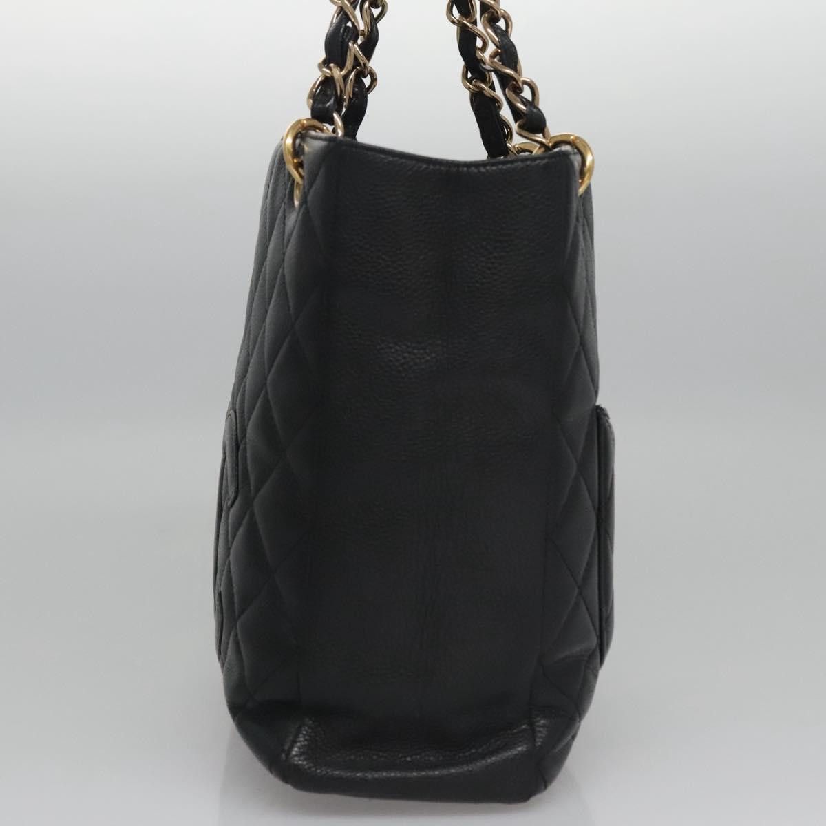 Chanel Chanel Petite Shopping Tote Quilted Caviar Size ONE SIZE - 3 Thumbnail