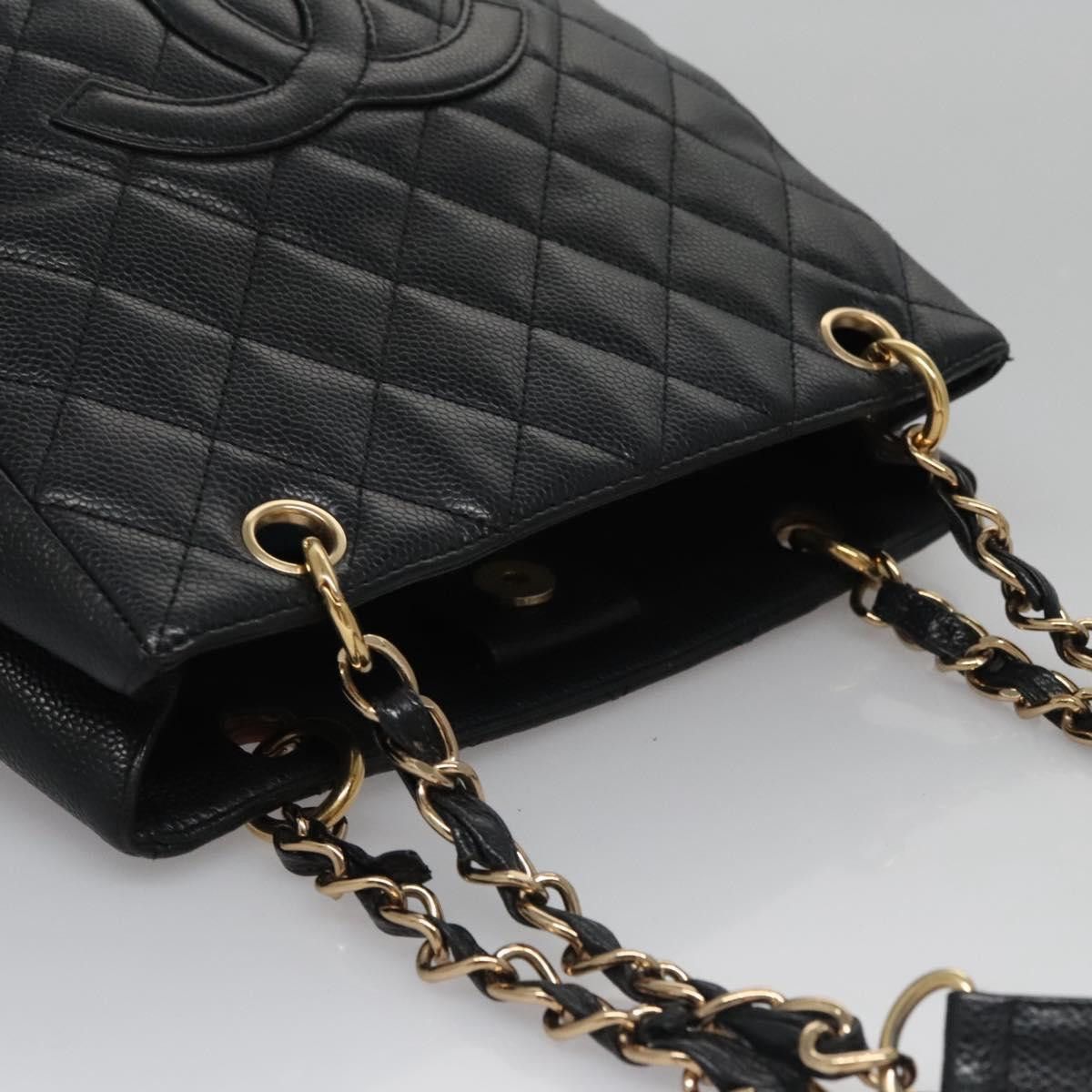 Chanel Chanel Petite Shopping Tote Quilted Caviar Size ONE SIZE - 17 Thumbnail