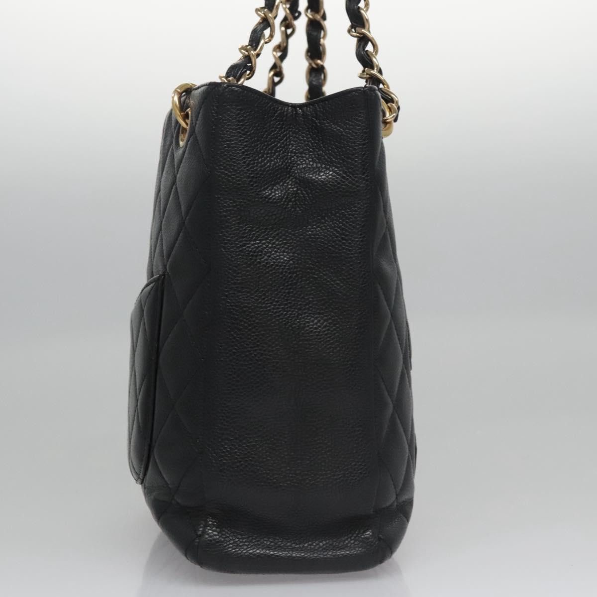 Chanel Chanel Petite Shopping Tote Quilted Caviar Size ONE SIZE - 4 Thumbnail