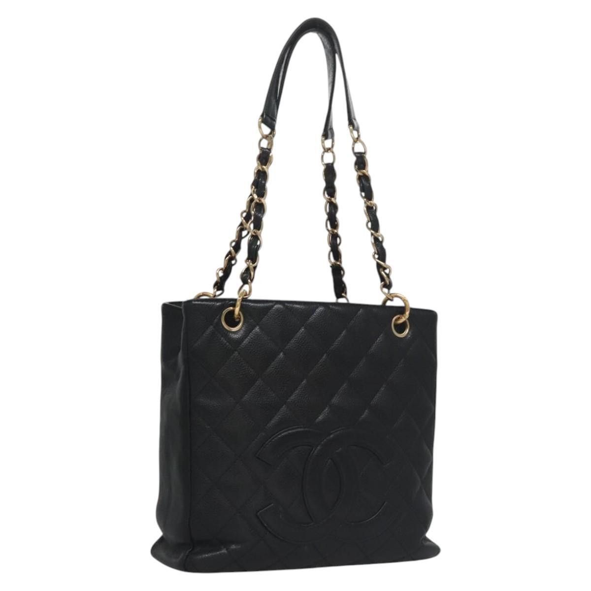 Chanel Chanel Petite Shopping Tote Quilted Caviar Size ONE SIZE - 19 Thumbnail