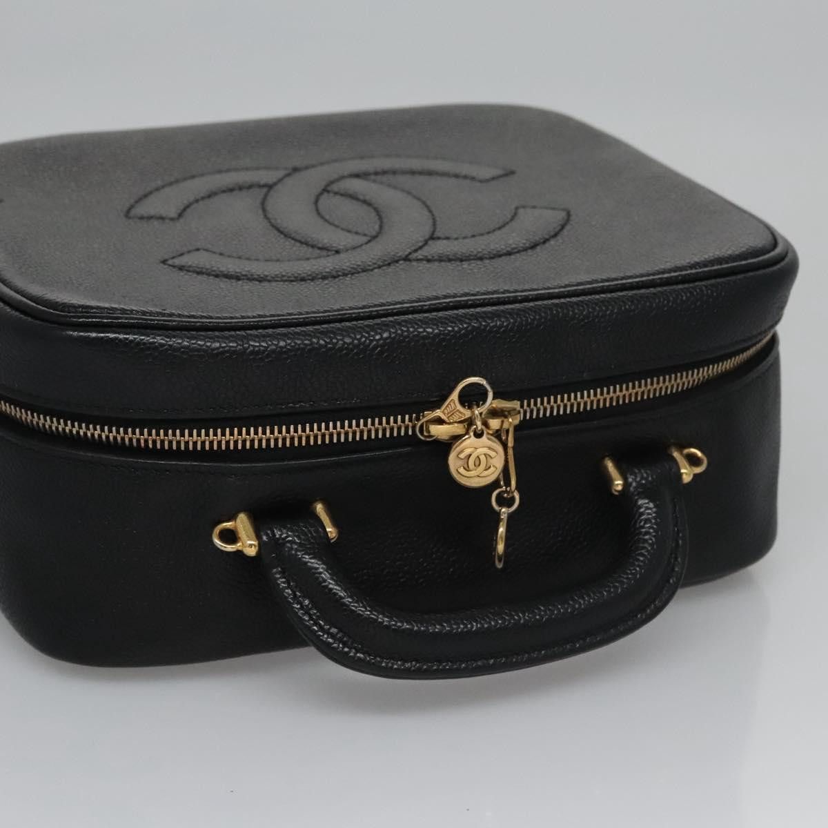 Chanel Chanel Vintage Timeless Zip Around Vanity Case Caviar Size ONE SIZE - 7 Thumbnail
