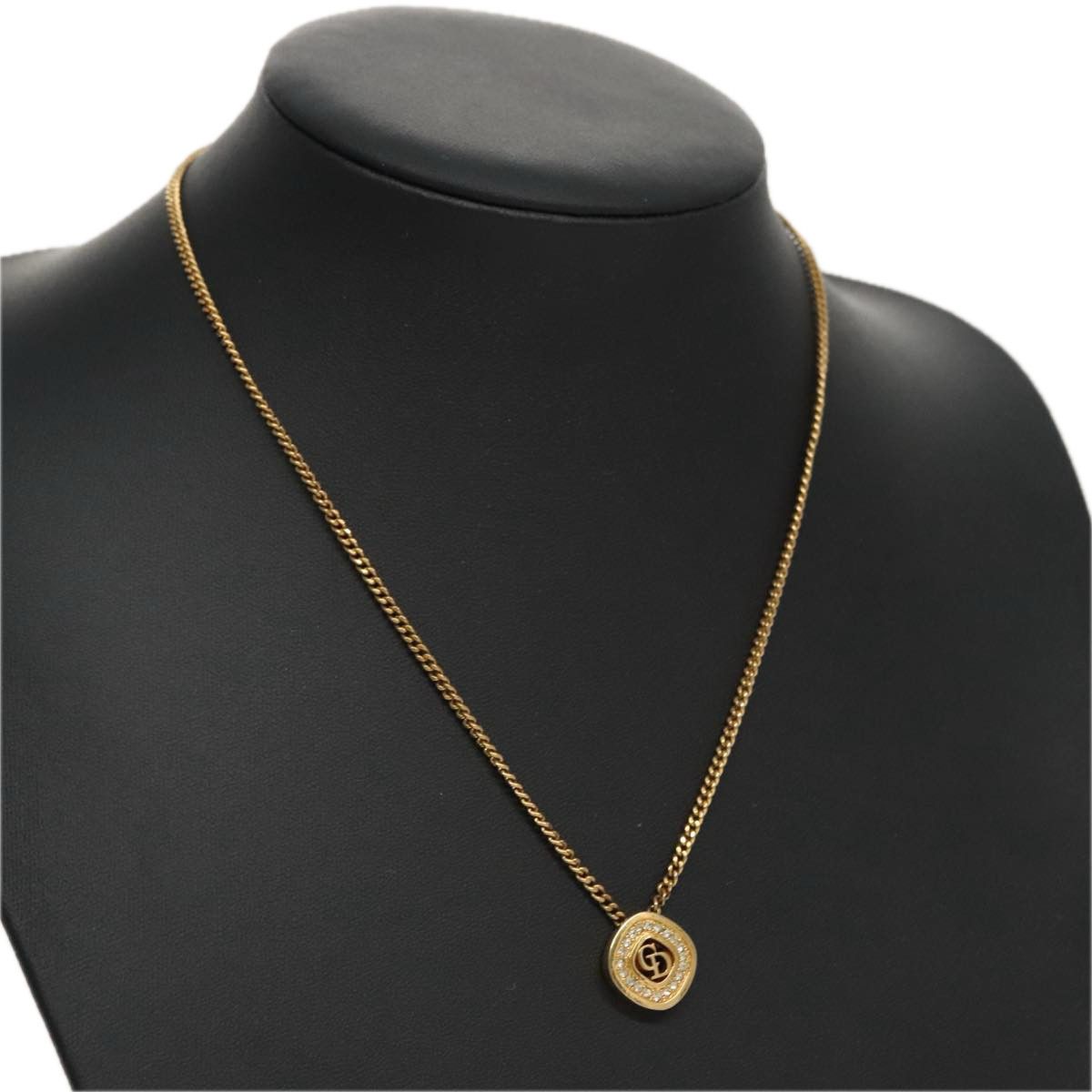 Dior Christian Dior CD Pendant Necklace Metal and Crystals Size ONE SIZE - 8 Thumbnail