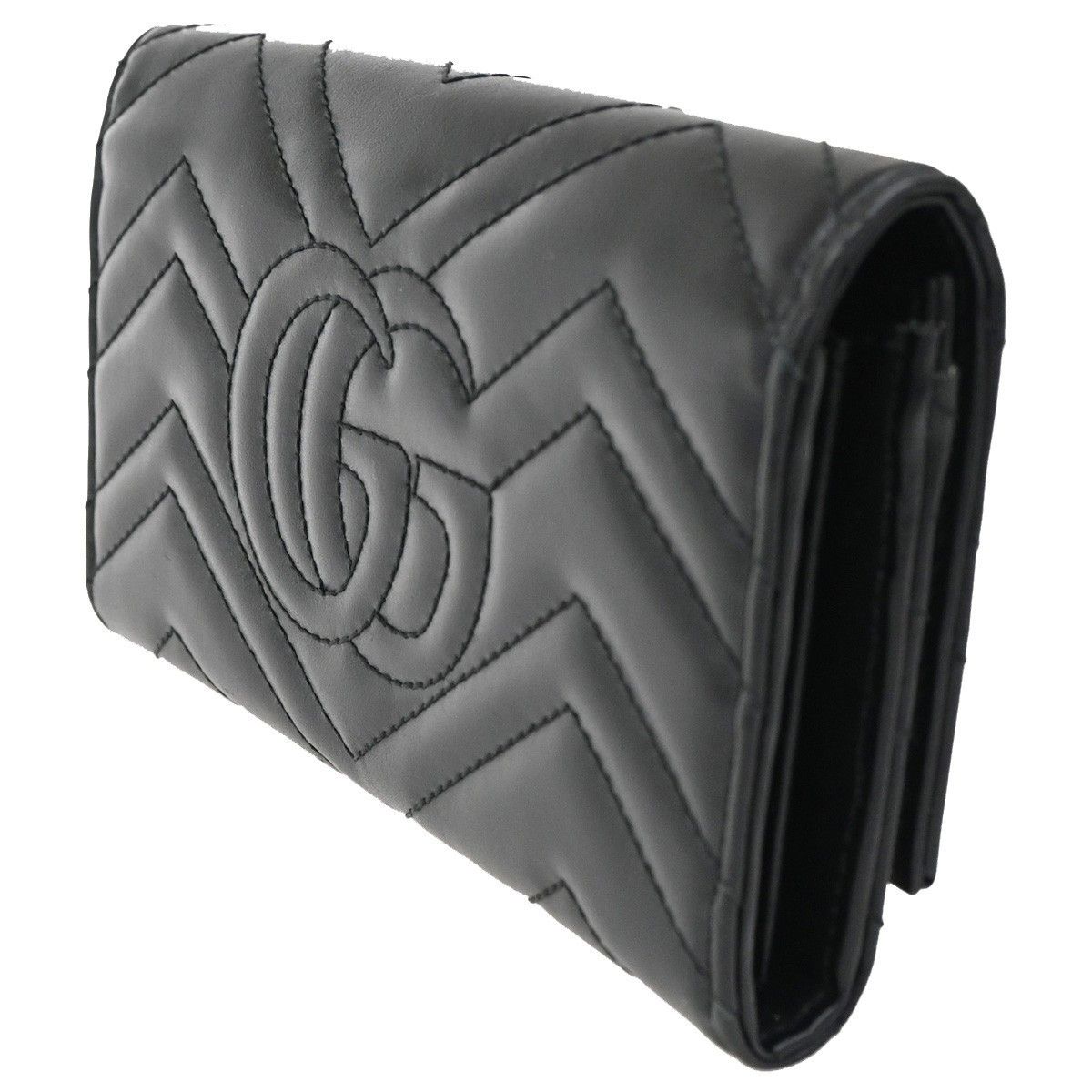 Gucci Gucci GG Marmont Continental Flap Wallet Leather Size ONE SIZE - 4 Thumbnail