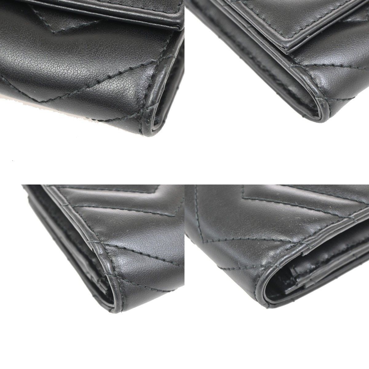 Gucci Gucci GG Marmont Continental Flap Wallet Leather Size ONE SIZE - 8 Thumbnail