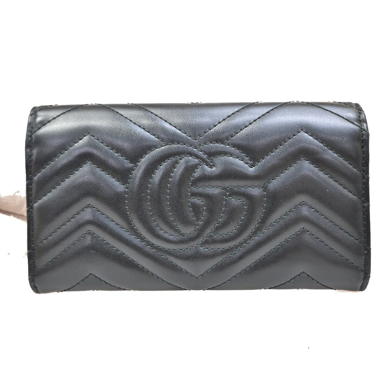 Gucci Gucci GG Marmont Continental Flap Wallet Leather Size ONE SIZE - 2 Thumbnail