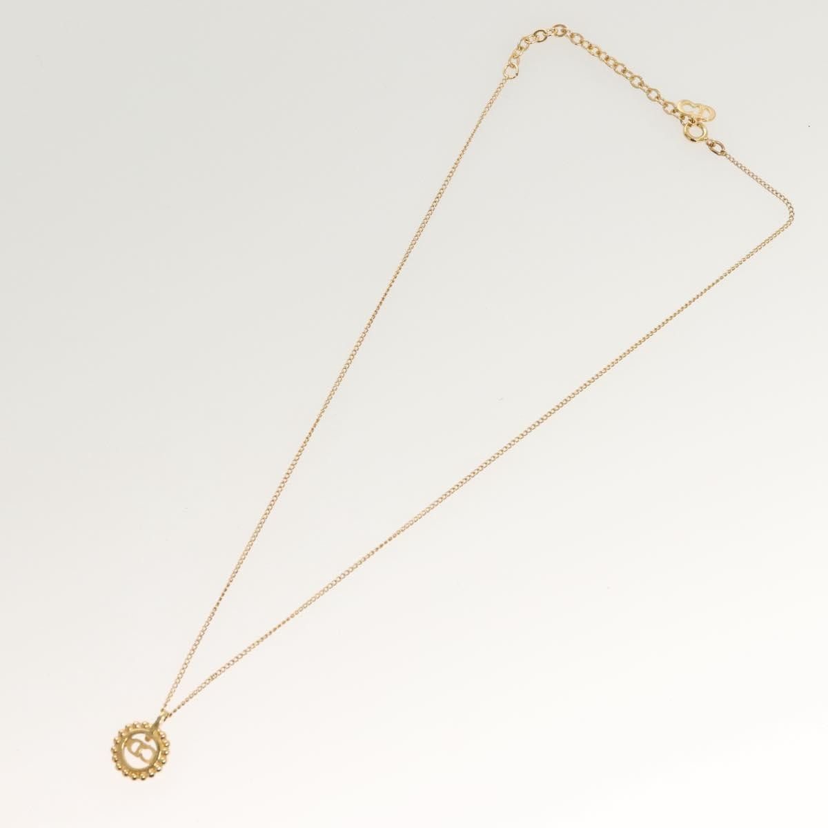 Dior Christian Dior CD Round Pendant Necklace Metal Size ONE SIZE - 2 Thumbnail