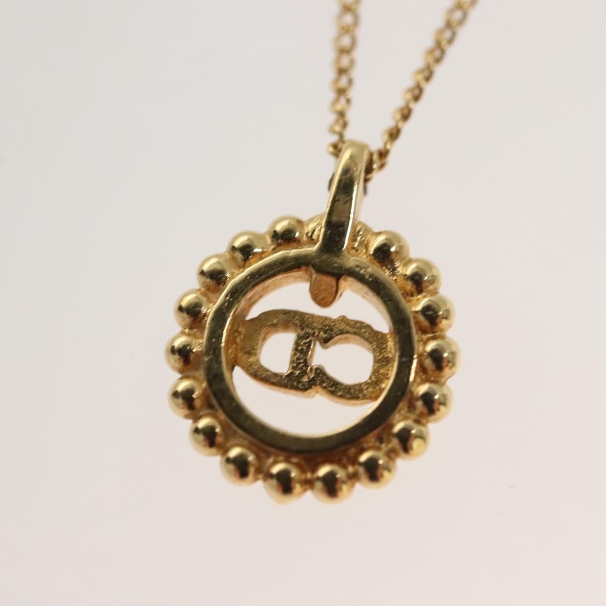 Dior Christian Dior CD Round Pendant Necklace Metal Size ONE SIZE - 4 Thumbnail