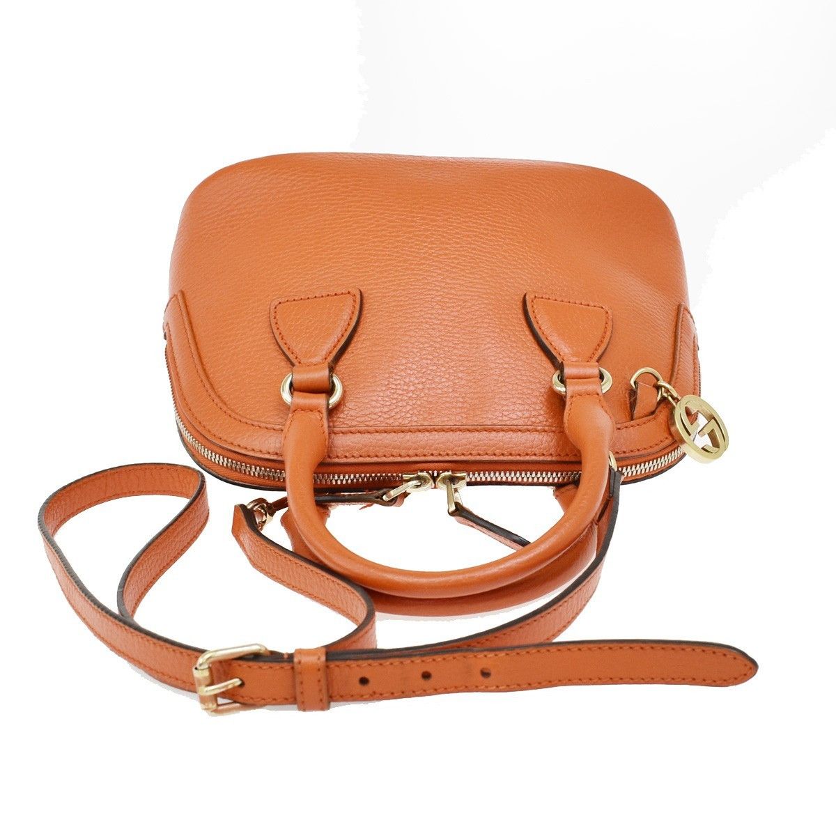 Gucci Gucci GG Charm Convertible Dome Satchel Leather Size ONE SIZE - 8 Thumbnail