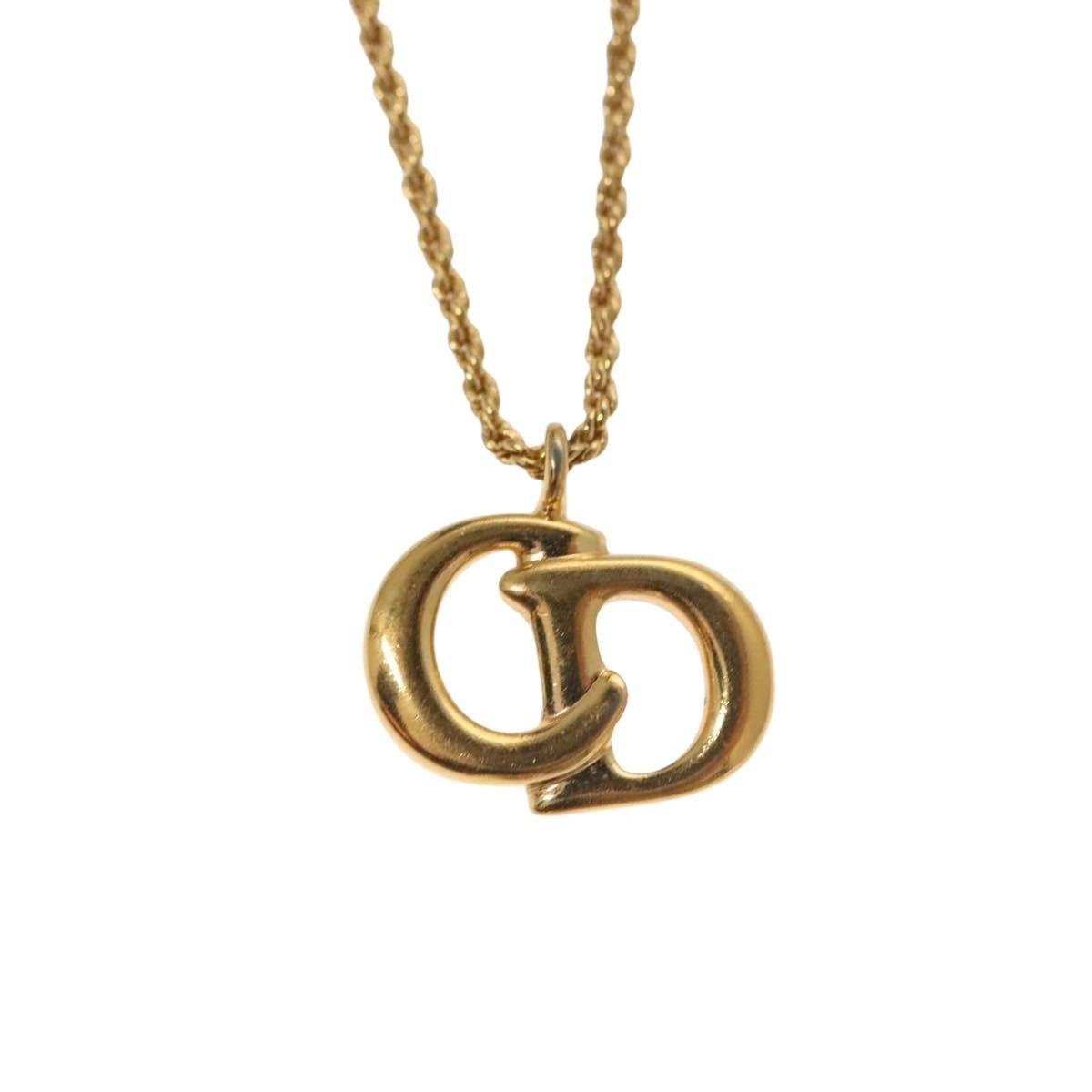 Dior Christian Dior CD Pendant Necklace Metal Size ONE SIZE - 3 Thumbnail