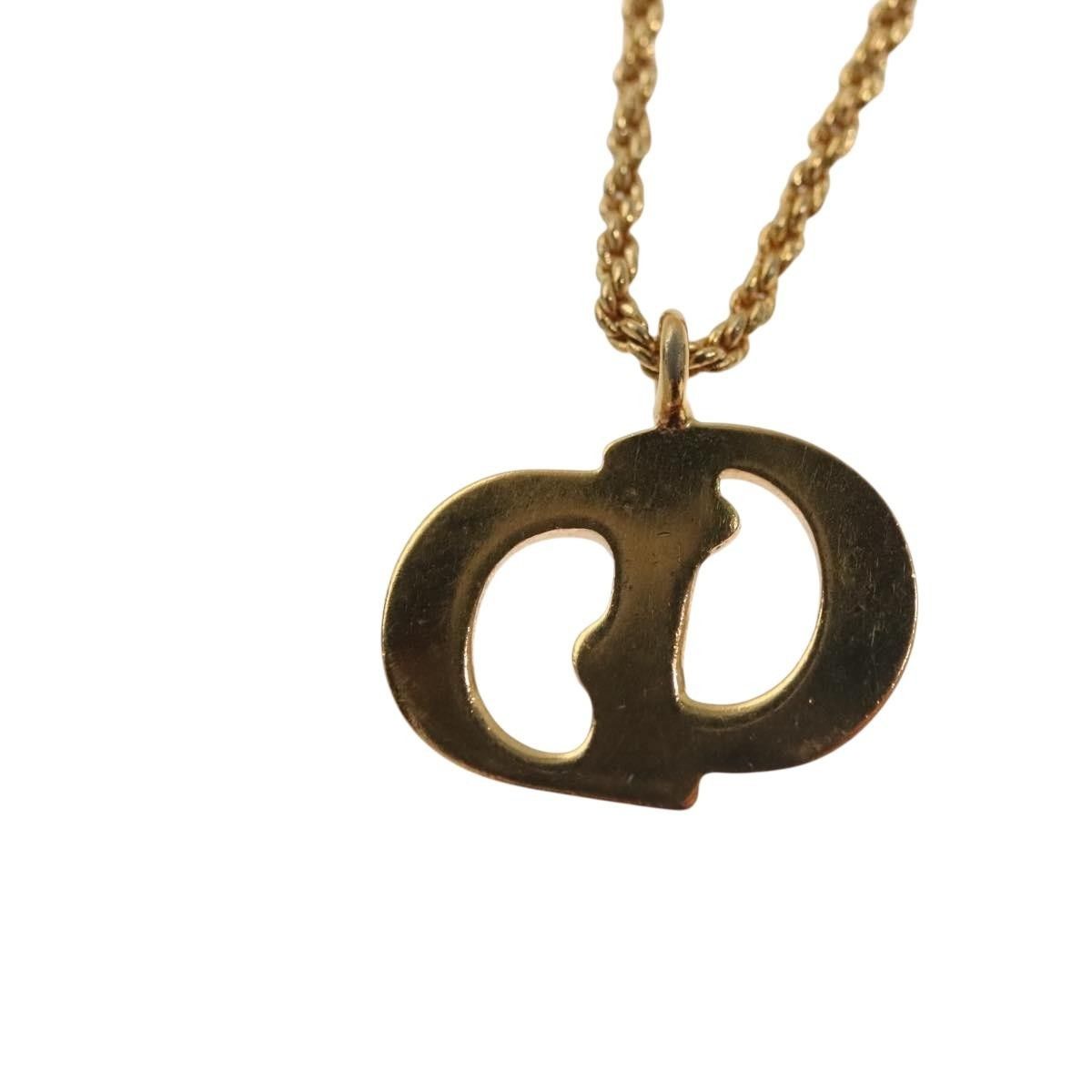 Dior Christian Dior CD Pendant Necklace Metal Size ONE SIZE - 4 Thumbnail