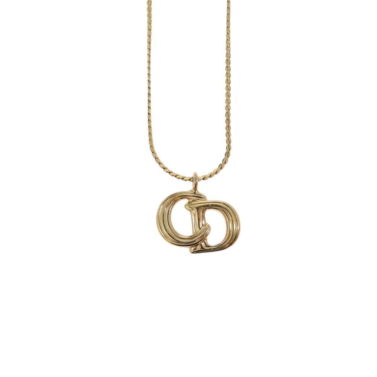 Dior Christian Dior CD Pendant Necklace Metal Size ONE SIZE - 3 Thumbnail