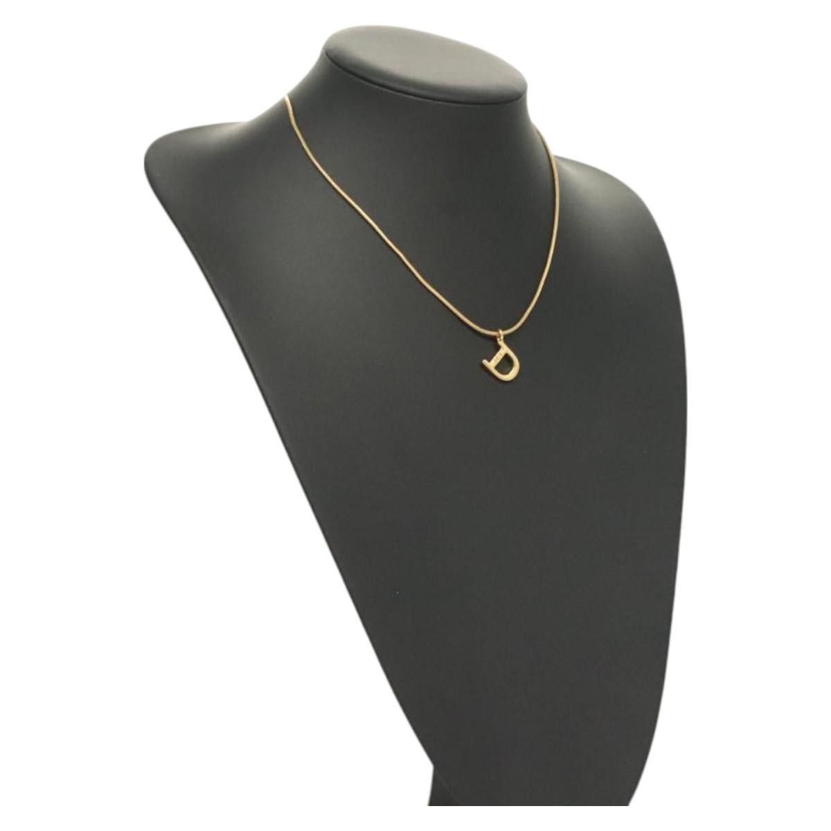 Dior Christian Dior D logo Pendant Necklace Metal Size ONE SIZE - 10 Thumbnail