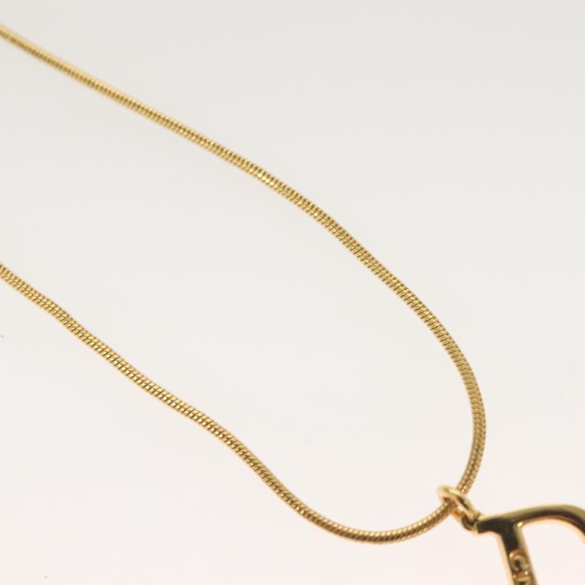 Dior Christian Dior D logo Pendant Necklace Metal Size ONE SIZE - 7 Thumbnail