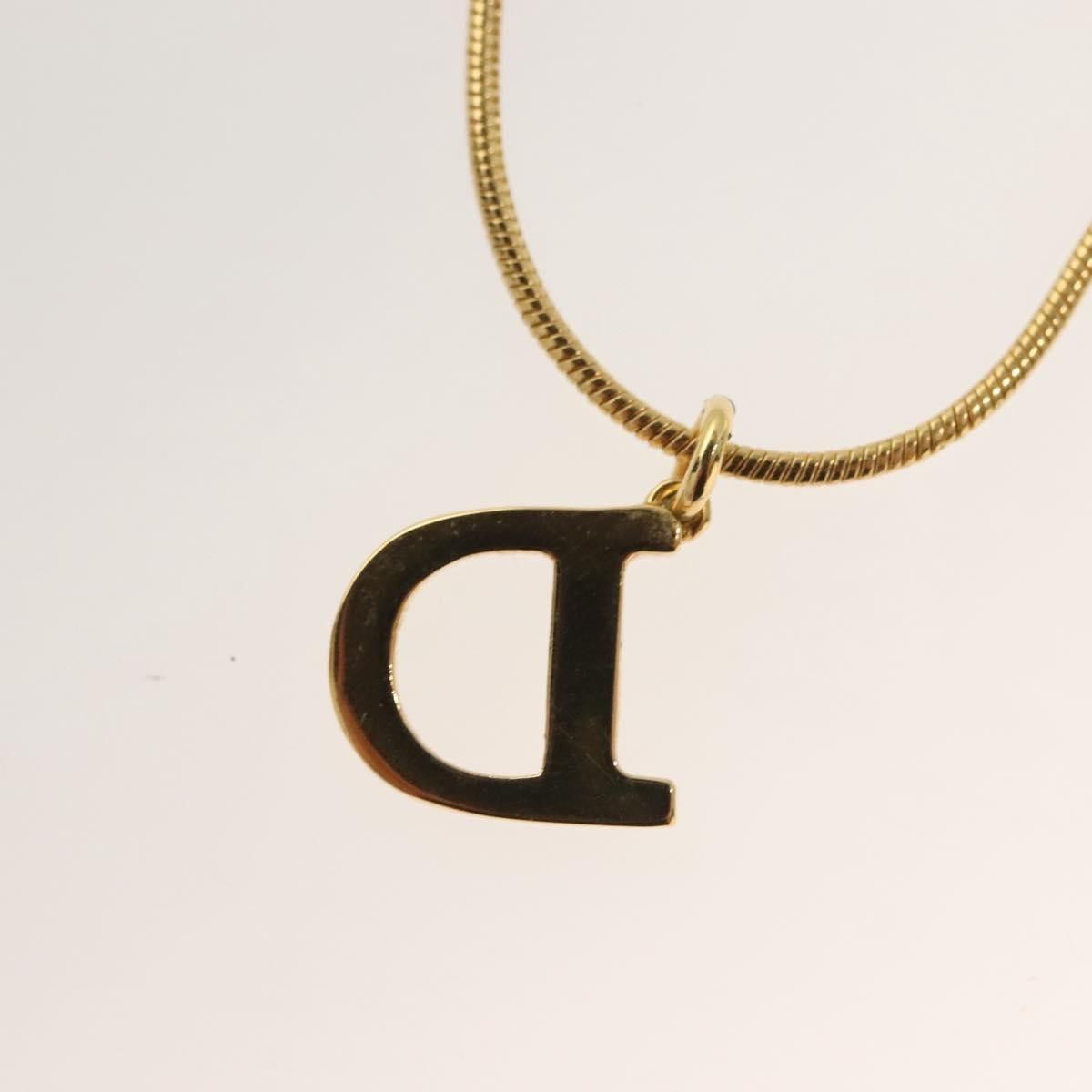 Dior Christian Dior D logo Pendant Necklace Metal Size ONE SIZE - 4 Thumbnail