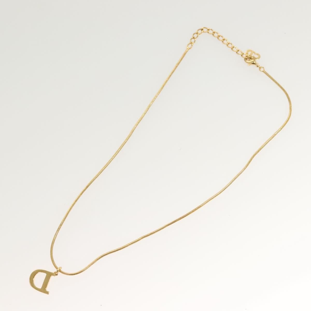 Dior Christian Dior D logo Pendant Necklace Metal Size ONE SIZE - 2 Thumbnail