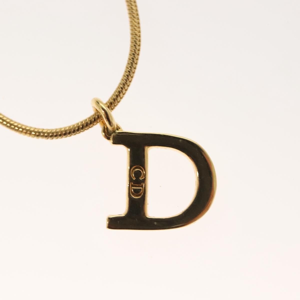 Dior Christian Dior D logo Pendant Necklace Metal Size ONE SIZE - 3 Thumbnail