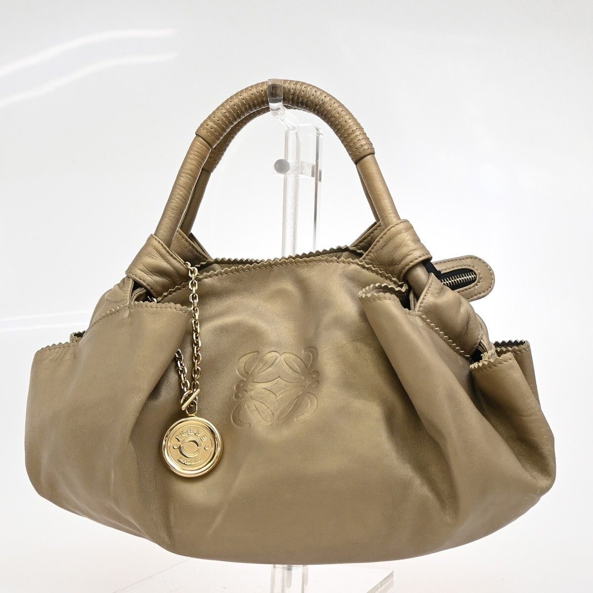 Loewe Loewe Anagram Logo Nappa Aire Hand Bag Leather Size ONE SIZE - 14 Thumbnail