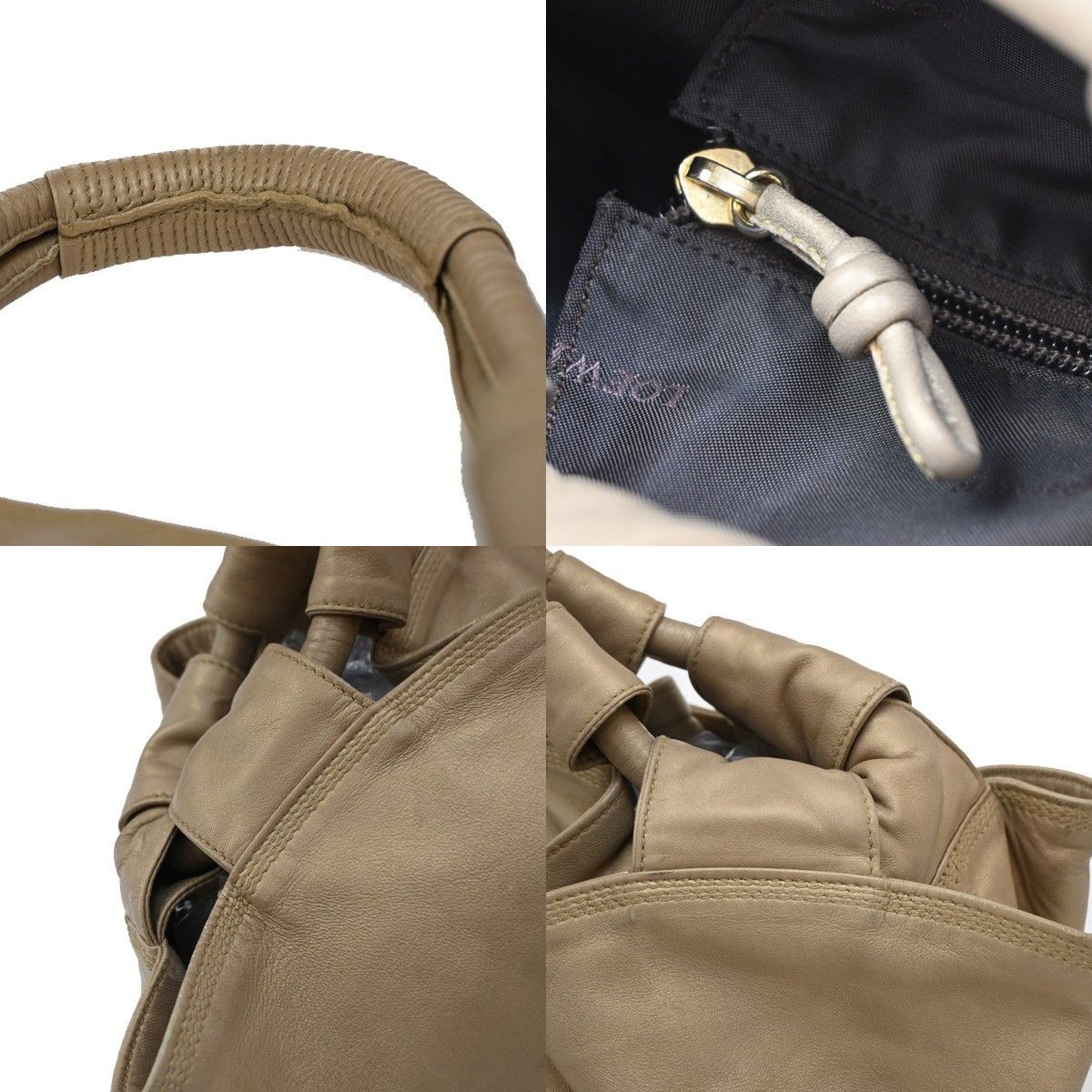 Loewe Loewe Anagram Logo Nappa Aire Hand Bag Leather Size ONE SIZE - 10 Thumbnail
