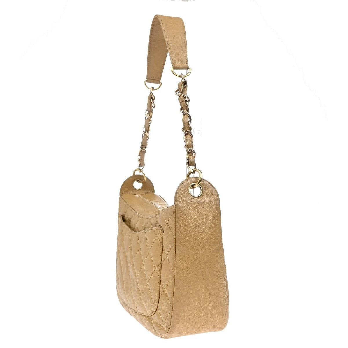 Chanel Chanel Logo Chain Shoulder Bag Leather Size ONE SIZE - 4 Thumbnail
