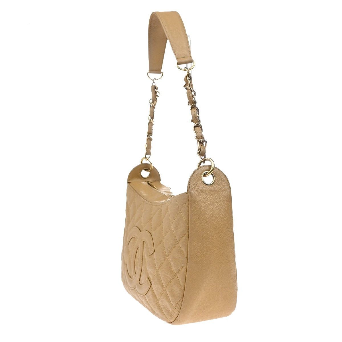 Chanel Chanel Logo Chain Shoulder Bag Leather Size ONE SIZE - 3 Thumbnail
