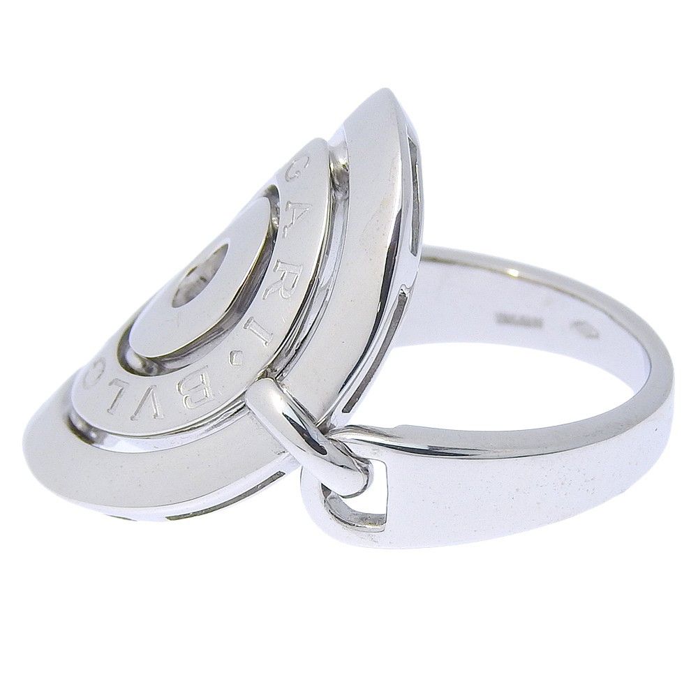 Bvlgari Bvlgari Astrale Cerchi Shield Ring 18K White Gold Size ONE SIZE - 3 Thumbnail