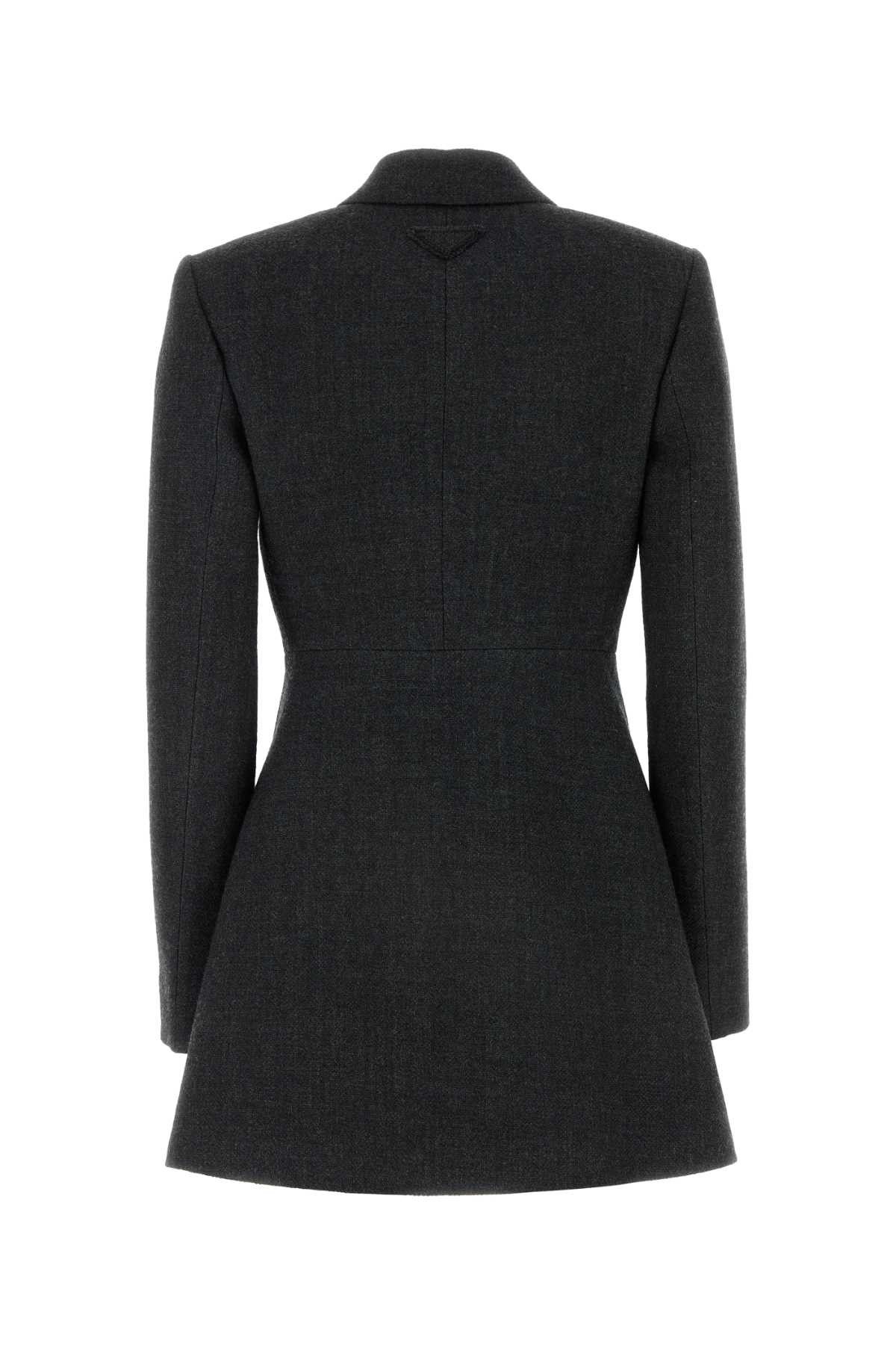 Prada Charcoal Wool Blazer Size S / US 4 / IT 40 - 2 Thumbnail