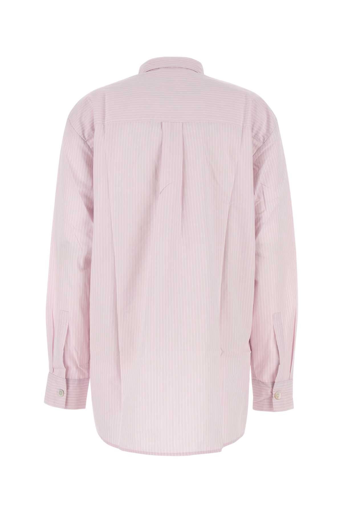 Tekla Embroidered Poplin Oversize Pyjama Shirt Size L / US 10 / IT 46 - 2 Thumbnail