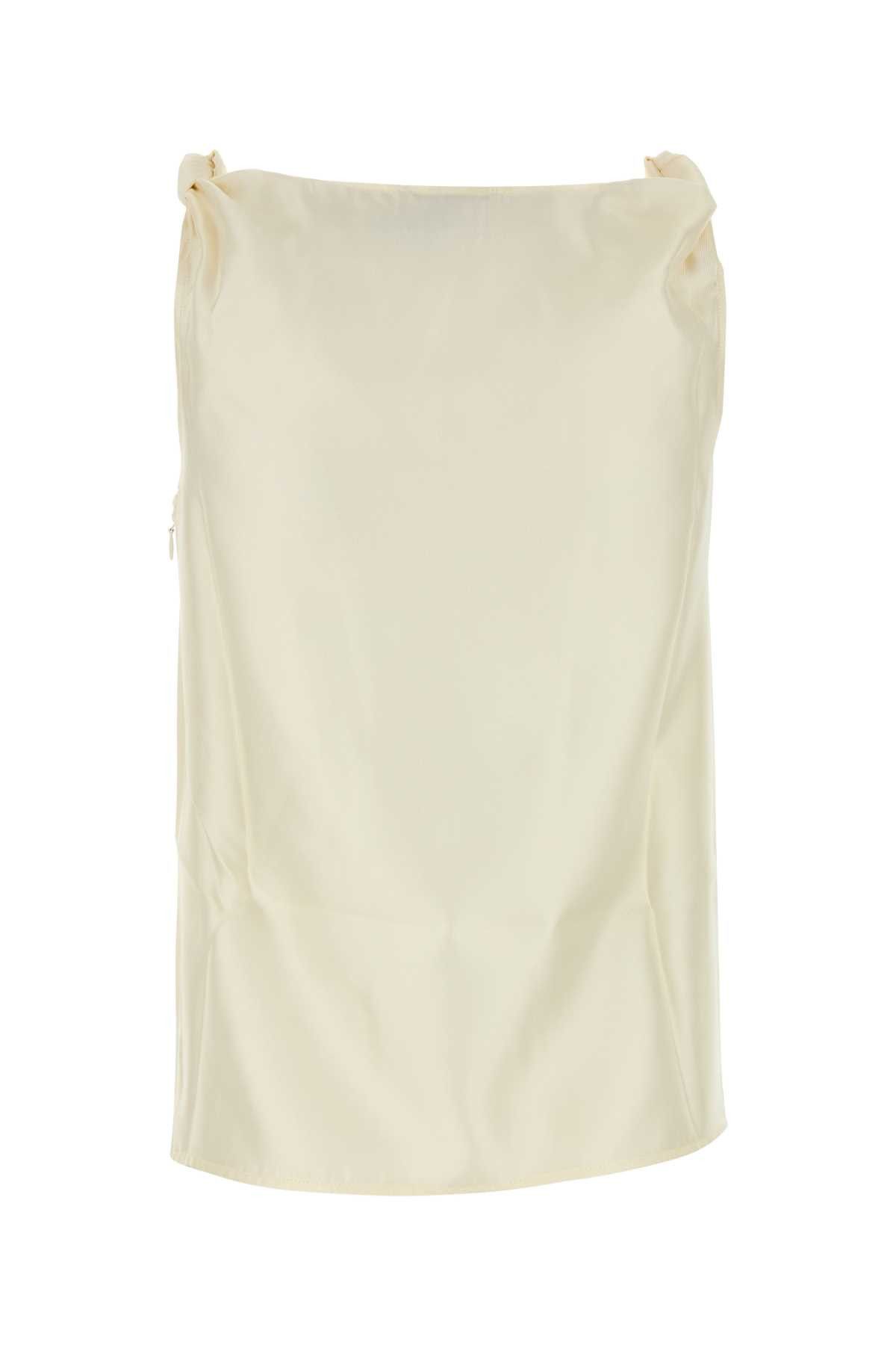 Loulou de Saison Ivory Twill Remy Top Size M / US 6-8 / IT 42-44 - 2 Thumbnail