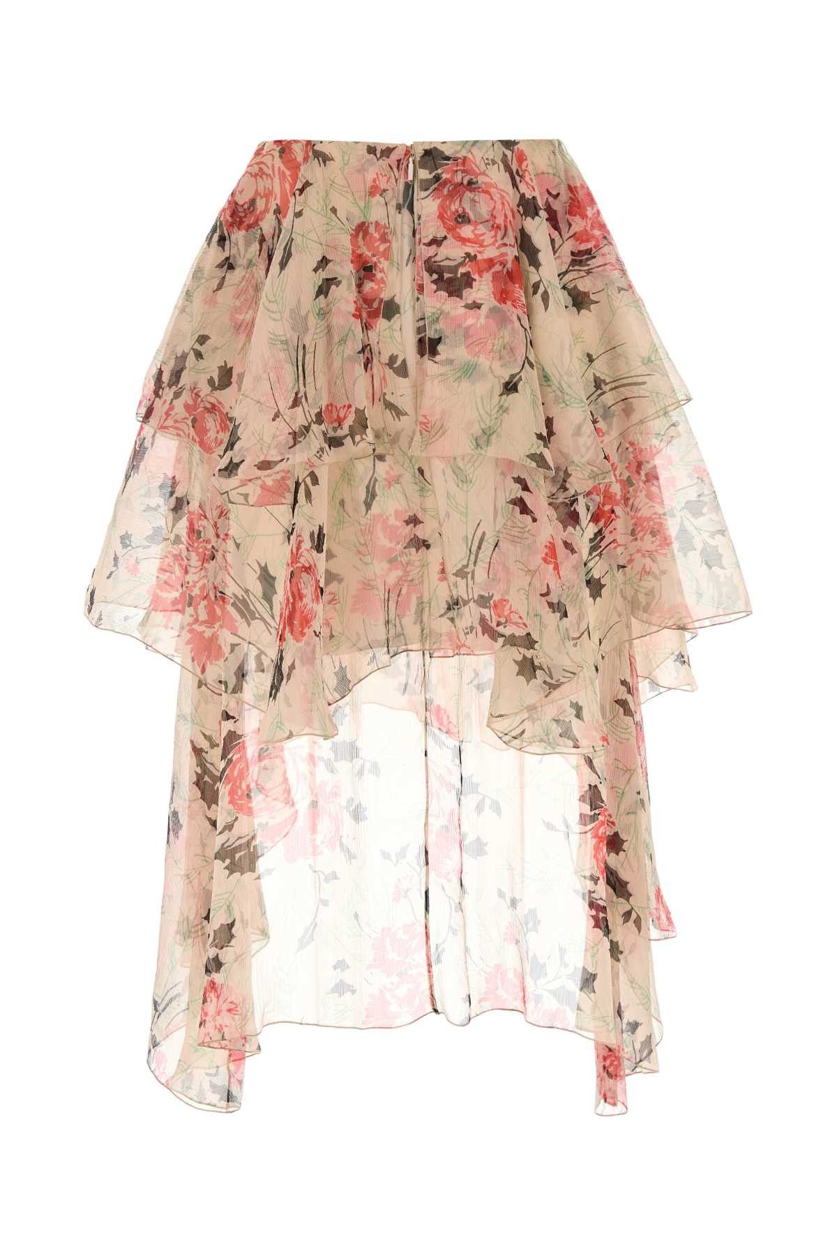 Loewe Printed Silk Skirt Size 27" / US 4 / IT 40 - 2 Thumbnail