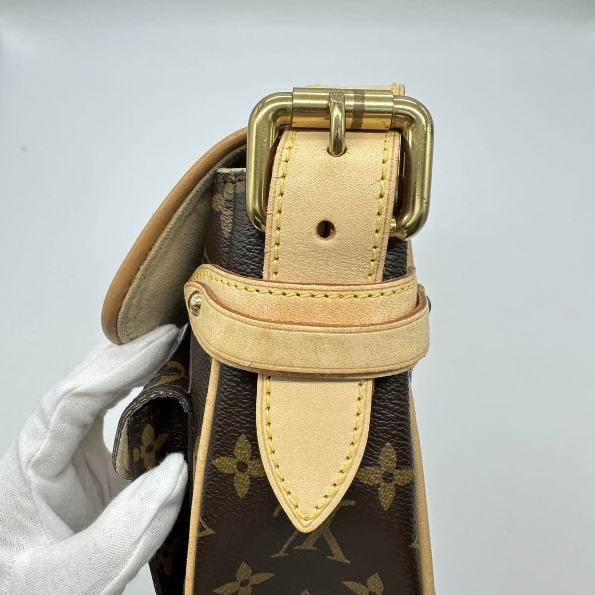 Louis Vuitton LOUIS VUITTON M40027 Hudson PM Shoulder Bag, Brown, Monogram, for Men and Women Size ONE SIZE - 10 Thumbnail