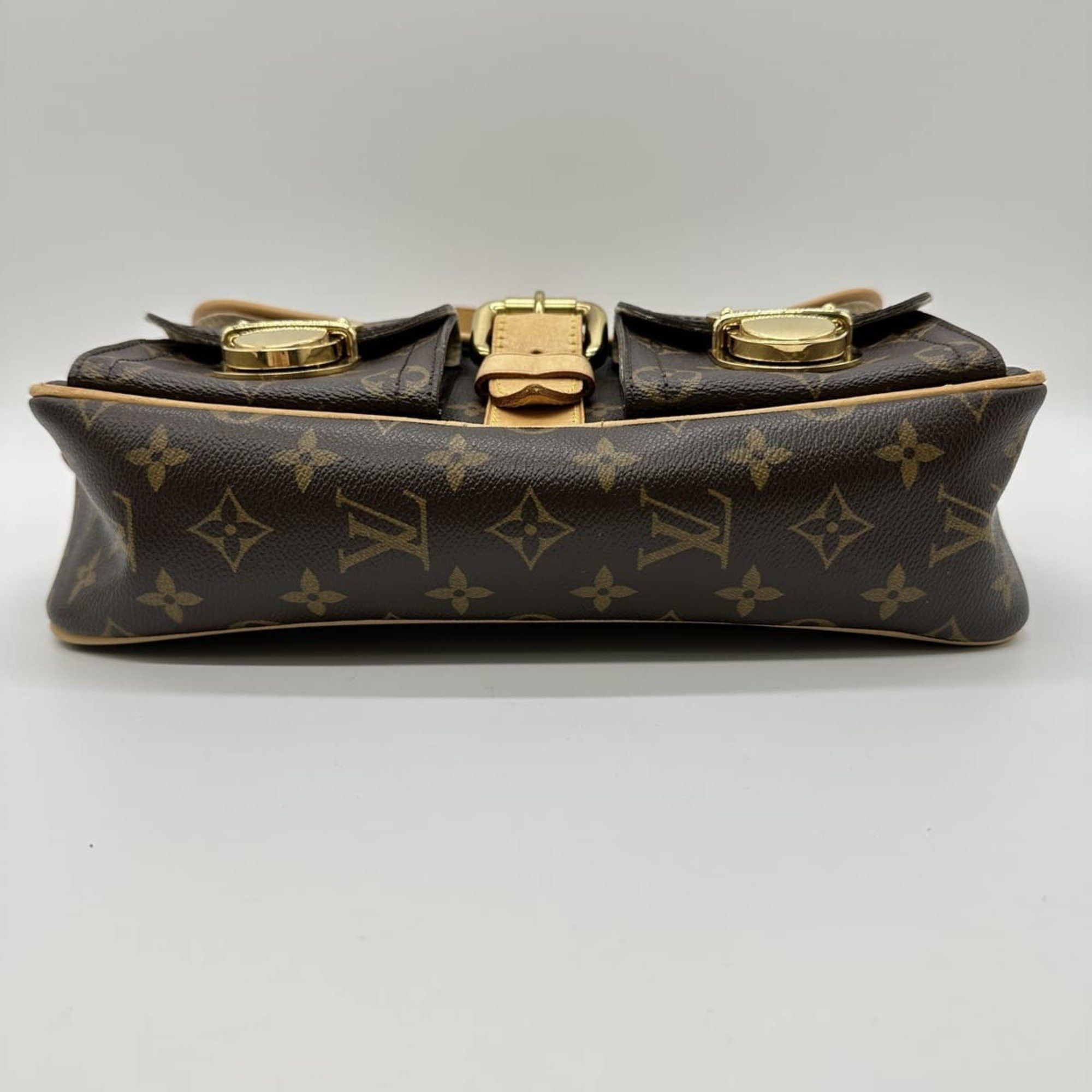 Louis Vuitton LOUIS VUITTON M40027 Hudson PM Shoulder Bag, Brown, Monogram, for Men and Women Size ONE SIZE - 5 Thumbnail
