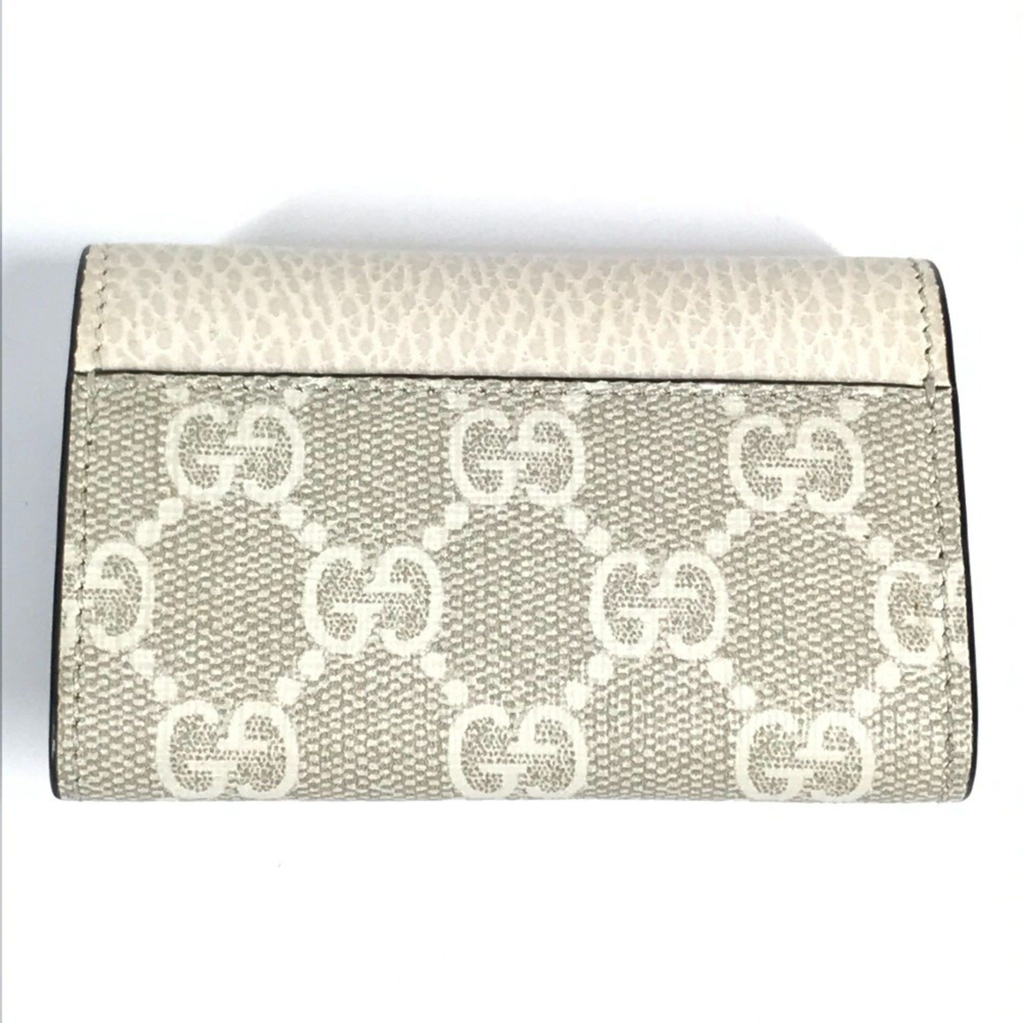 Gucci GUCCI 456118 Logo GG 6-Key Case, PVC/Leather, Unisex, Beige Size ONE SIZE - 2 Thumbnail