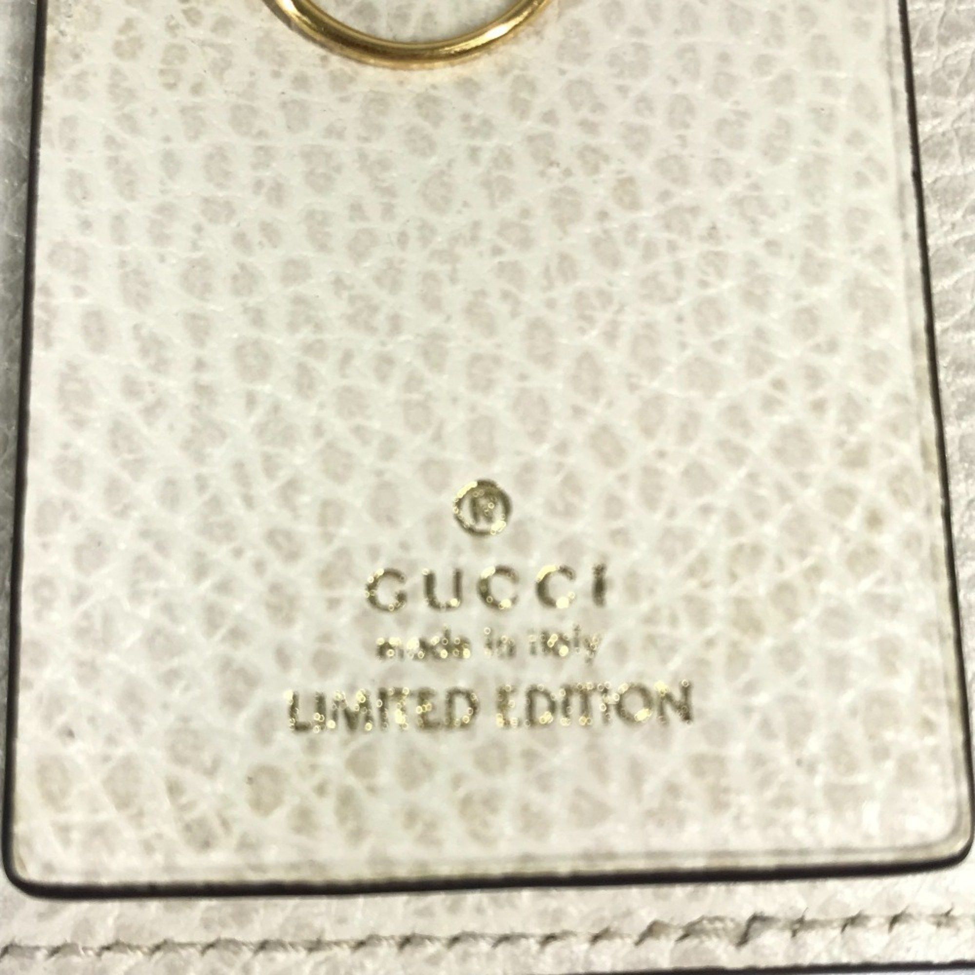 Gucci GUCCI 456118 Logo GG 6-Key Case, PVC/Leather, Unisex, Beige Size ONE SIZE - 7 Thumbnail