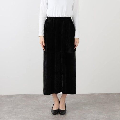 Other Other Baserange OLIN SKIRT Velvet Skirt Others Skirts SKOLI-VE-SP25 DUTY FREE for USA Size ONE SIZE - 3 Thumbnail