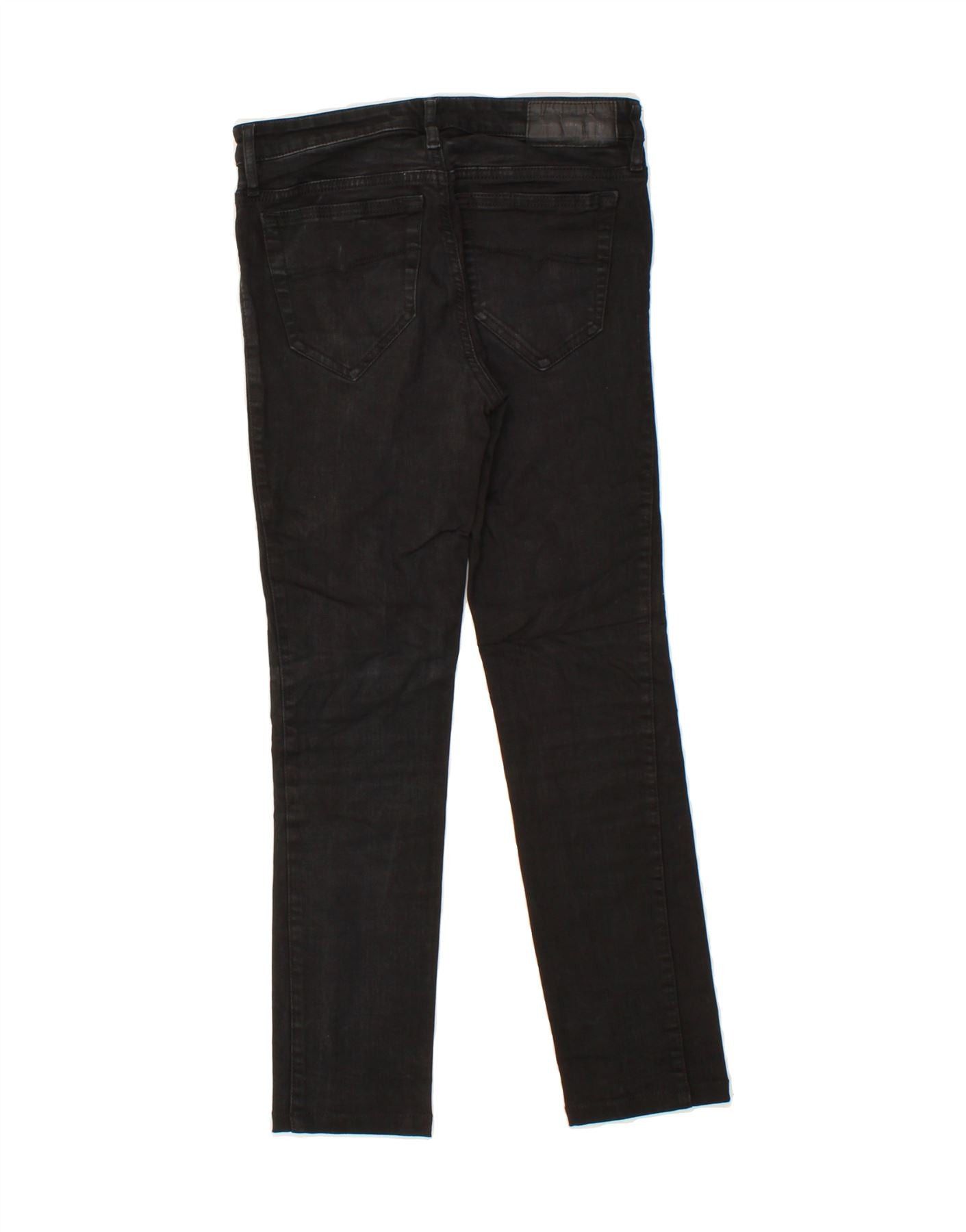 Diesel Womens Cropped Jeans W28 L25 Black Cotton Size 42" / US 20 - 2 Thumbnail