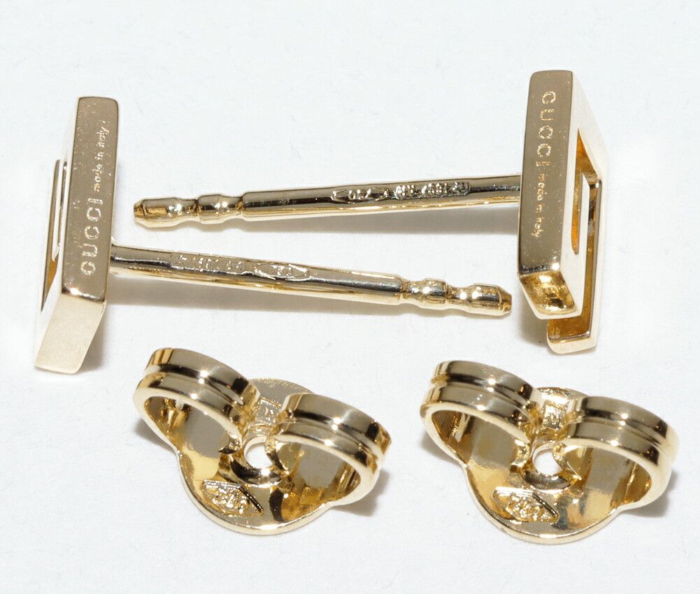 Gucci Gucci Gucci G Logo Au750 Earrings Metal Earrings DUTY FREE for USA Size ONE SIZE - 4 Thumbnail