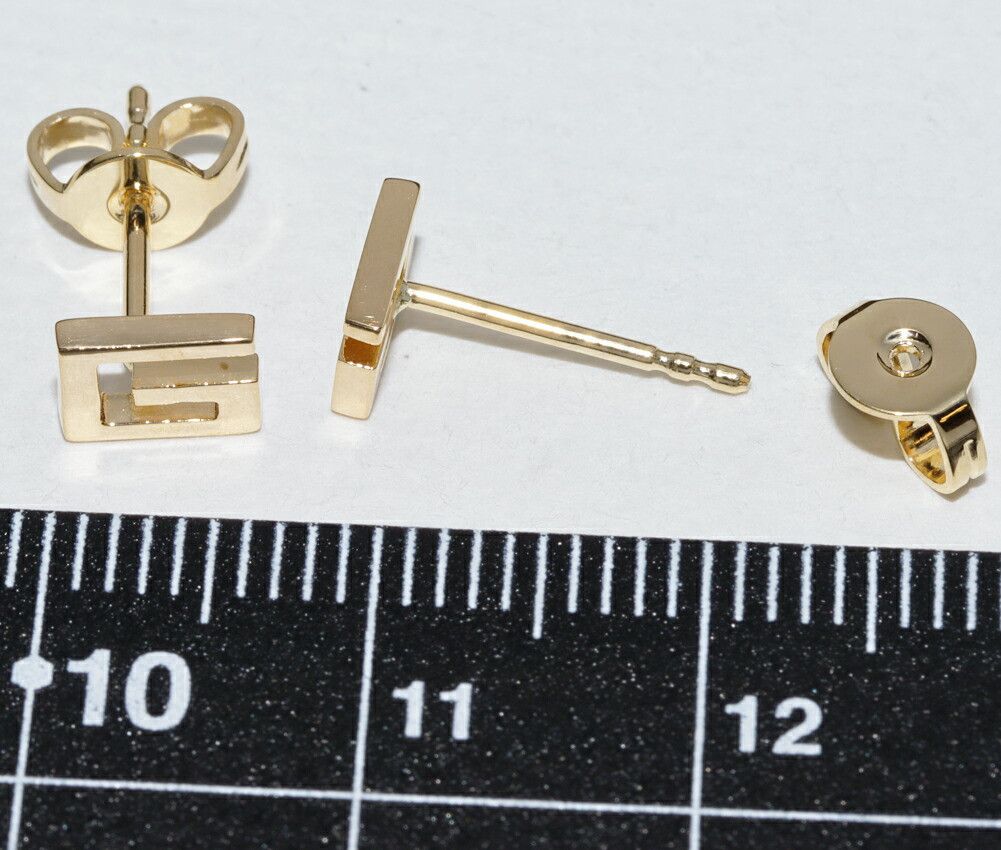 Gucci Gucci Gucci G Logo Au750 Earrings Metal Earrings DUTY FREE for USA Size ONE SIZE - 3 Thumbnail