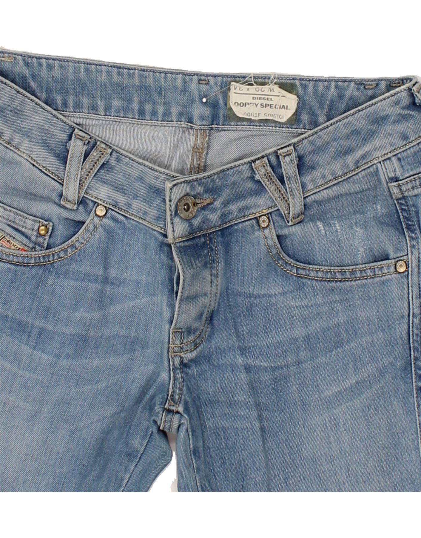 Diesel Womens Stretch Banana Slim Jeans W29 L31 Blue Cotton Size 42" / US 20 - 3 Thumbnail