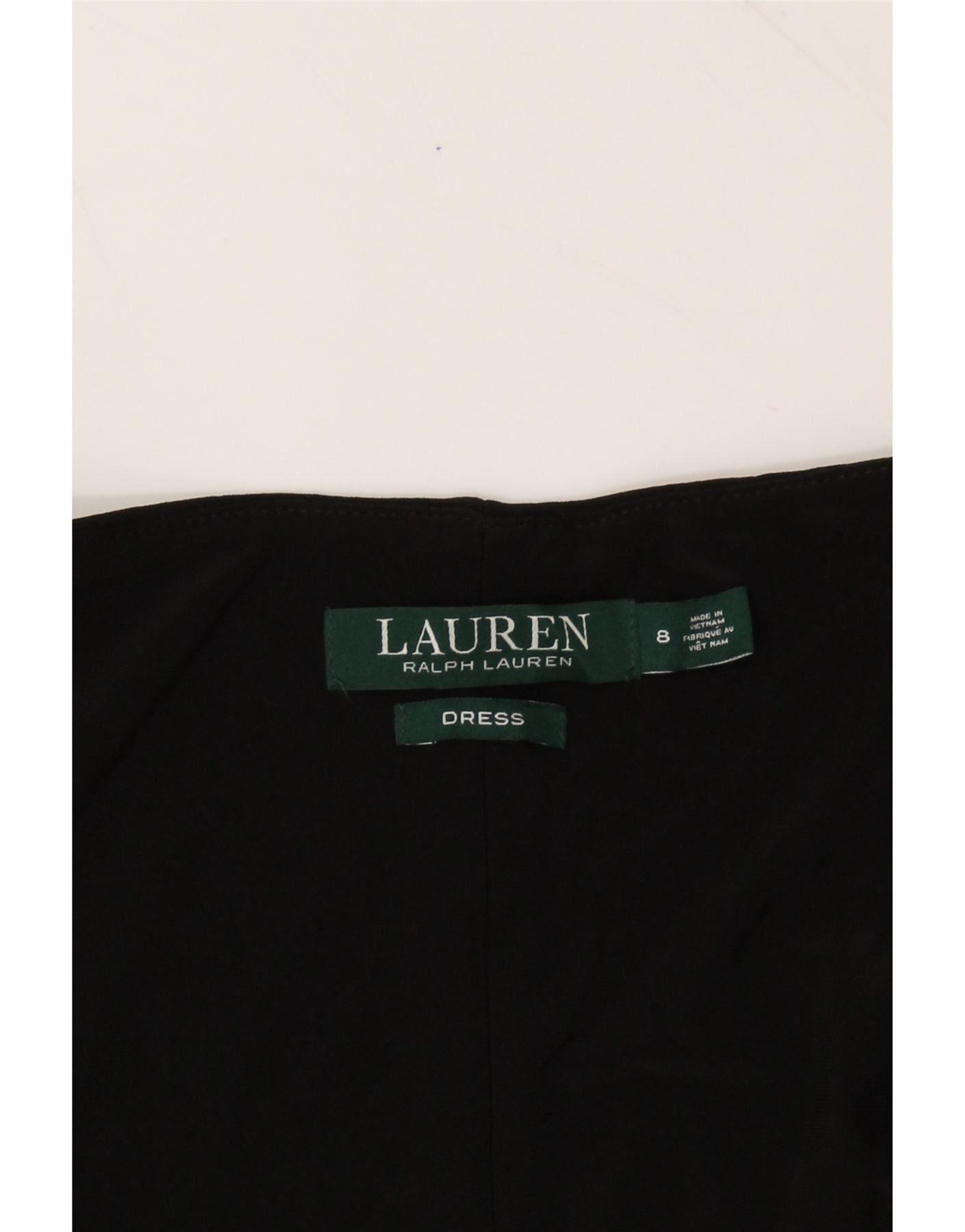 Ralph Lauren Womens Sleeveless Bodycon Dress US 8 Medium Black Polyester Size S / US 4 / IT 40 - 3 Thumbnail