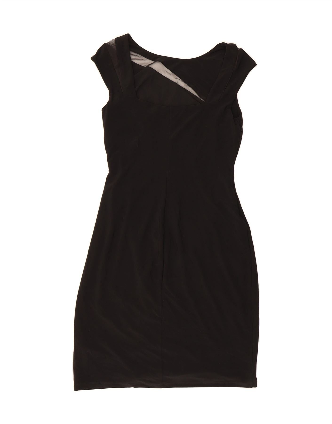 Ralph Lauren Womens Sleeveless Bodycon Dress US 8 Medium Black Polyester Size S / US 4 / IT 40 - 2 Thumbnail