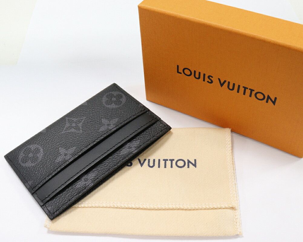 Louis Vuitton Louis Vuitton Louis Vuitton Monogram Eclipse Porte Cartes Double Card Case M62170 Canvas Card Case M62170 DUTY FREE for USA Size ONE SIZE - 2 Thumbnail