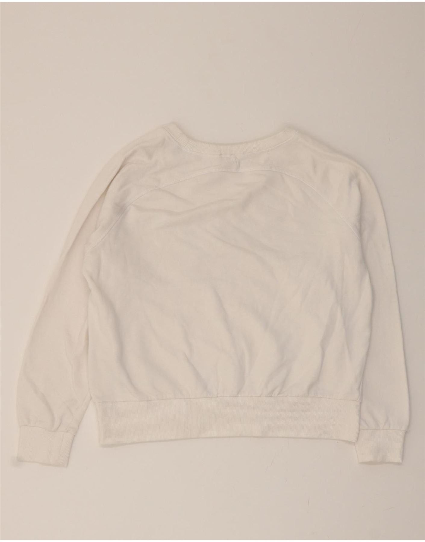 Diesel Womens Graphic Sweatshirt Jumper UK 14 Large White Cotton Size S / US 4 / IT 40 - 2 Thumbnail