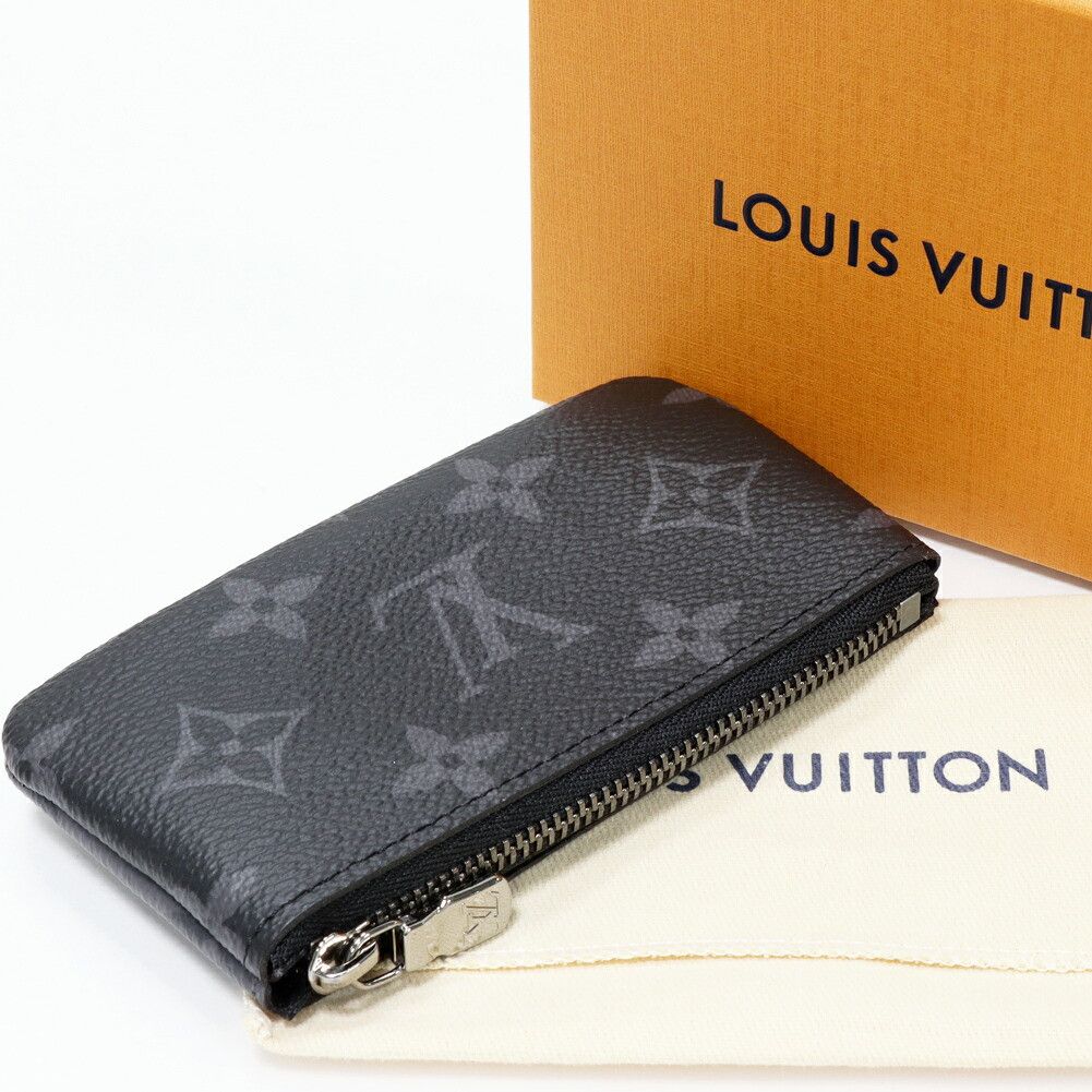 Louis Vuitton Louis Vuitton Louis Vuitton Monogram Eclipse Reverse Pochette Clé 2way key & coin case M80905 Canvas Coin Case M80905 DUTY FREE for USA Size ONE SIZE - 2 Thumbnail