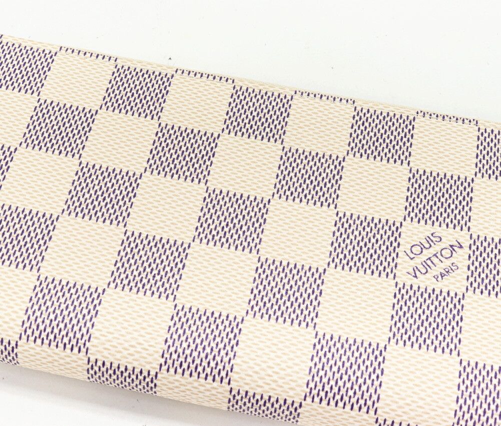 Louis Vuitton Louis Vuitton Louis Vuitton Portefeuille Clemence Damier Azur Long Wallet Canvas Long Wallet N61264 DUTY FREE for USA Size ONE SIZE - 4 Thumbnail