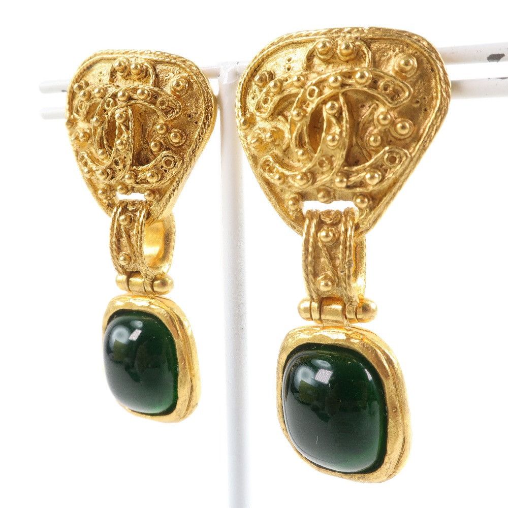 Chanel Chanel Chanel Gripoix Vintage Earrings Metal Earrings DUTY FREE for USA Size ONE SIZE - 4 Thumbnail